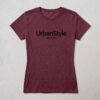 t-shirt bordeaux pour femme estampillé UrbanStyle